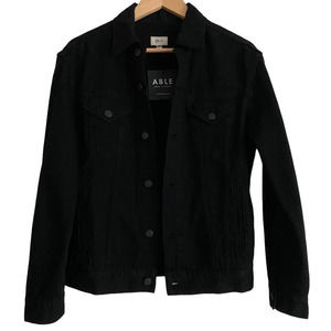Able The Minelia Black‎ Denim Jacket-Size Small-NWT